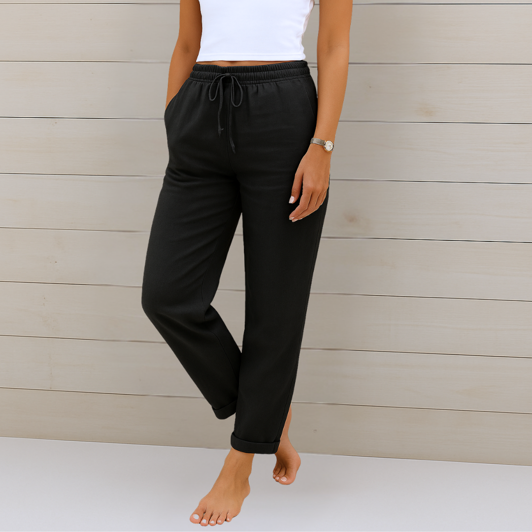 Breezy | Pantalones de Lino Premium con Stretch