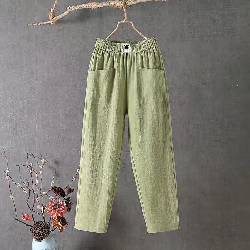 Sienna | Pantalones de Mezcla de Lino