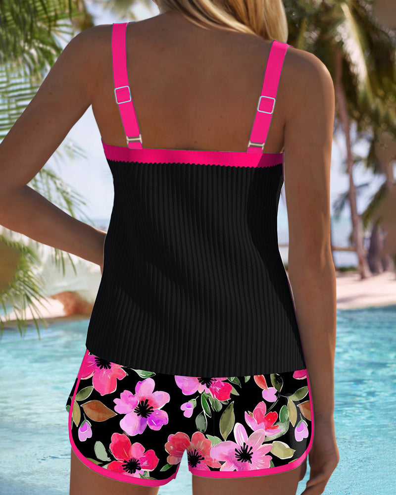 Regina | Tankini Elegante con Short Floral