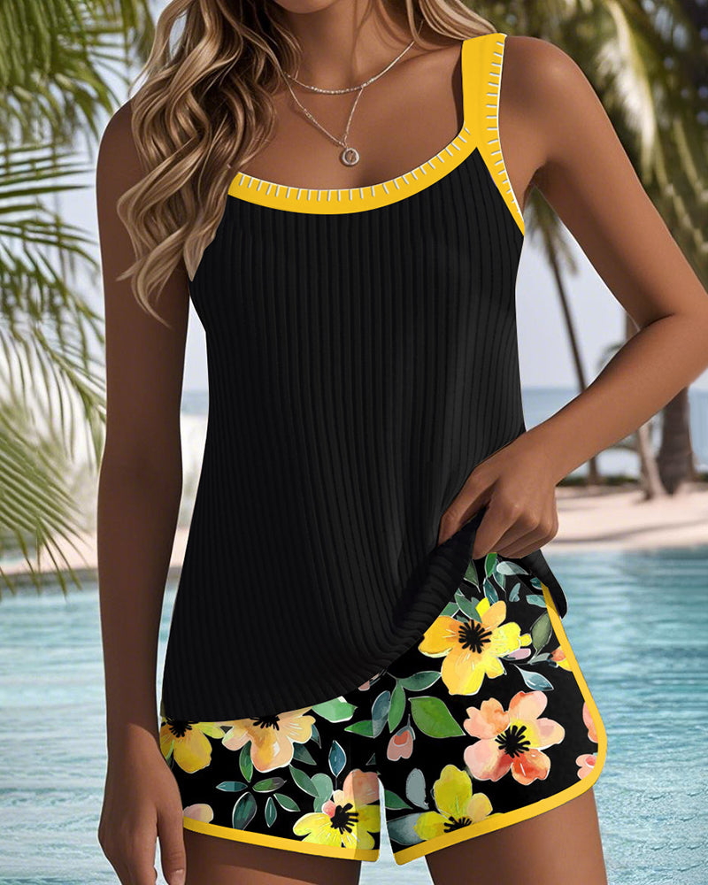 Regina | Tankini Elegante con Short Floral