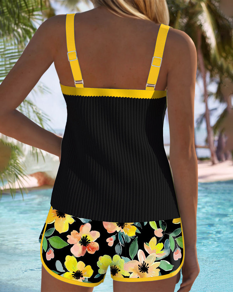 Regina | Tankini Elegante con Short Floral