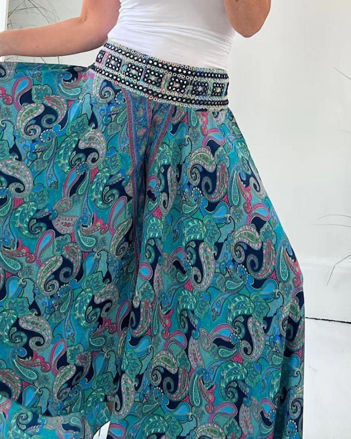 VIBRA | Pantalón boho estampado