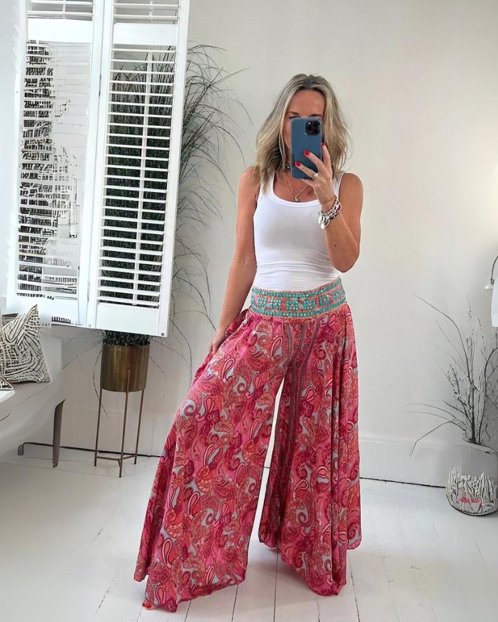 VIBRA | Pantalón boho estampado