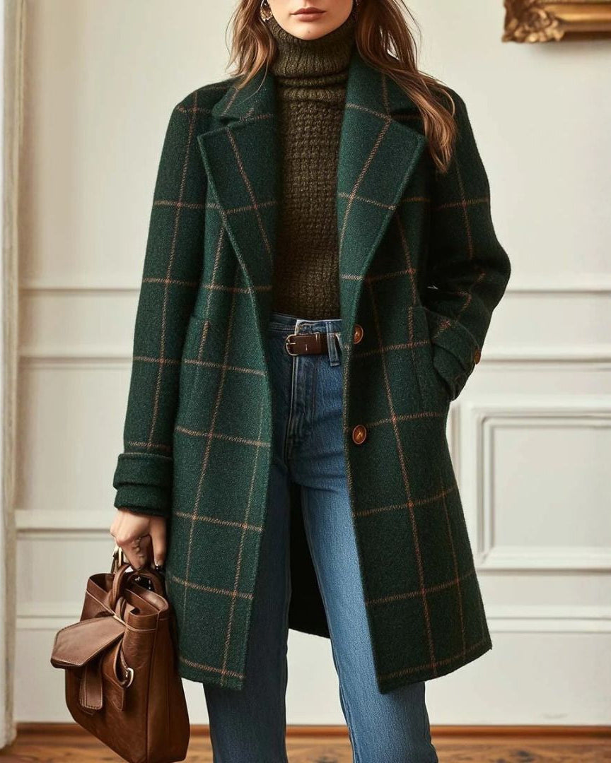 CAMILA | Abrigo estampado de temporada