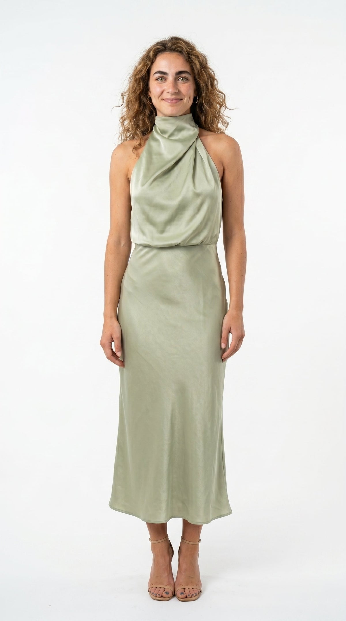 Carmina | Vestido largo con cuello halter