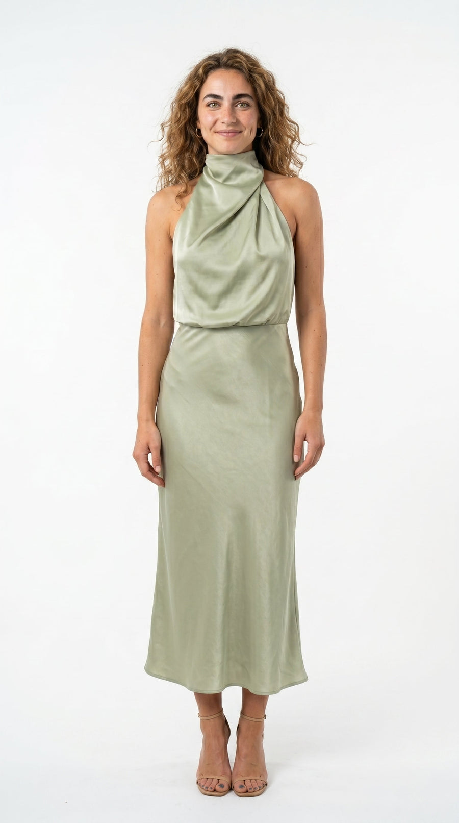 Carmina | Vestido largo con cuello halter
