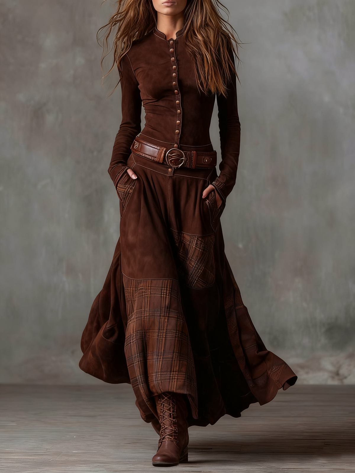 Vestido de ante Azucena