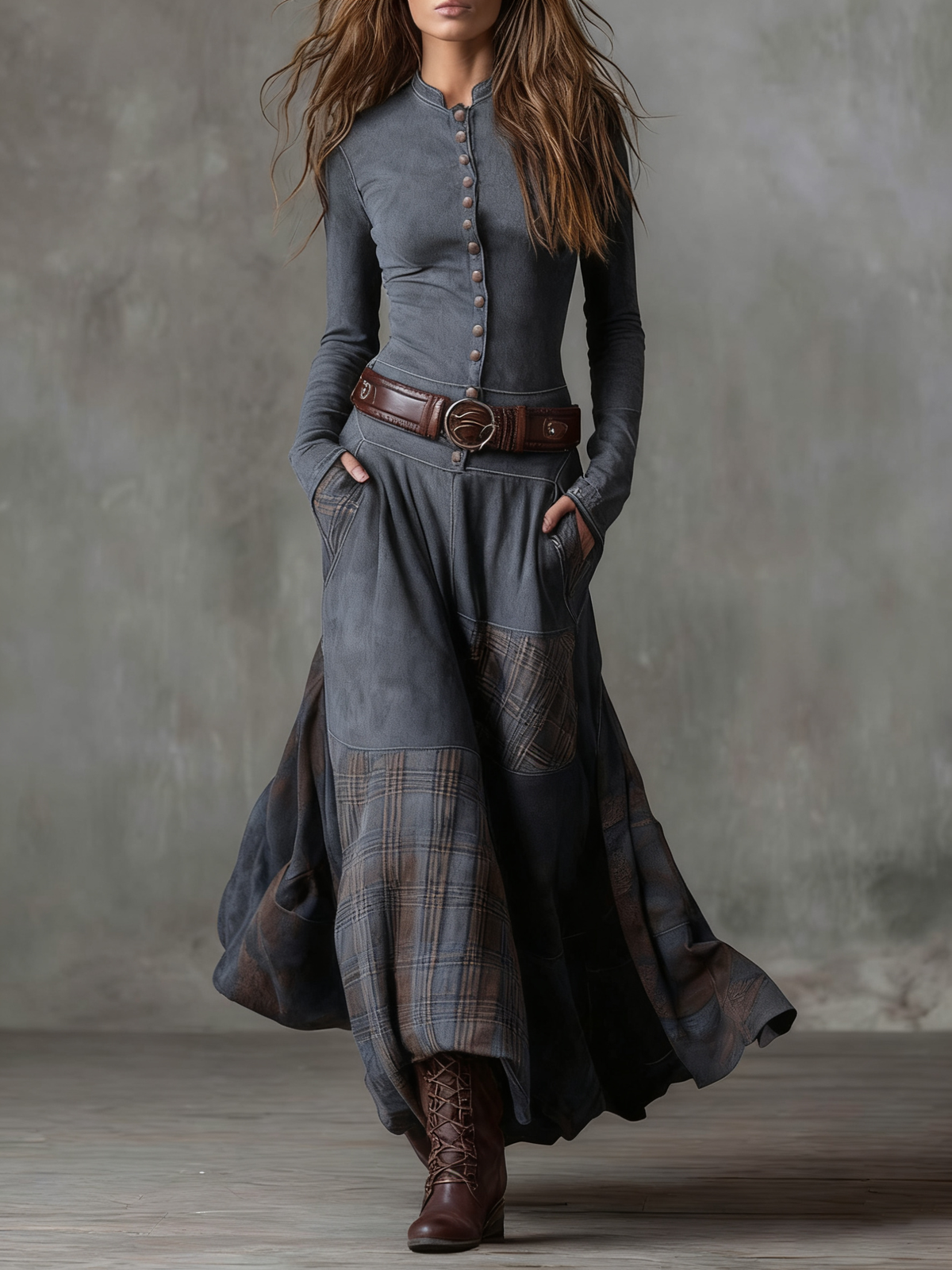 Vestido de ante Azucena