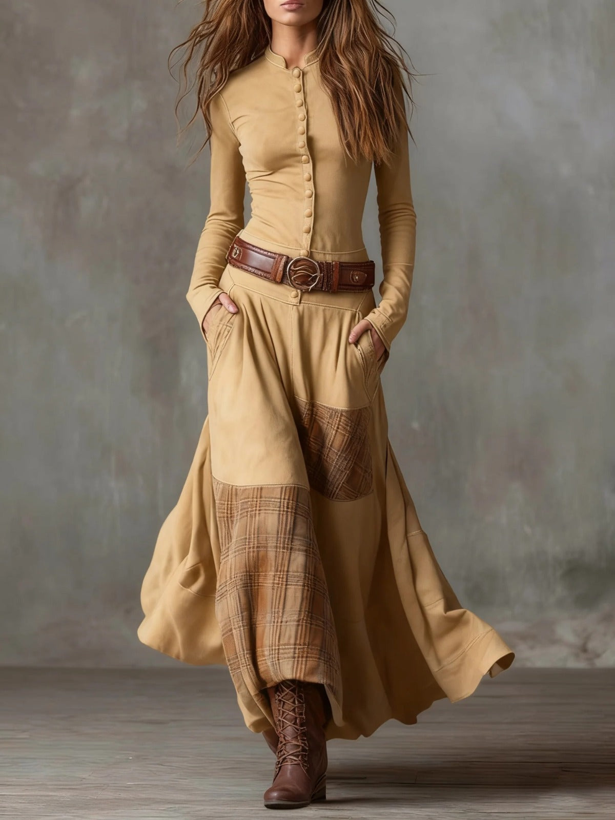 Vestido de ante Azucena