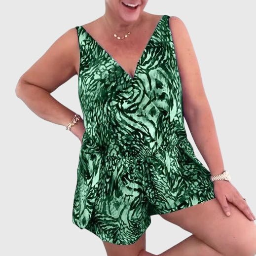 Greta - Vestido de Baño Elegante con Escote en V