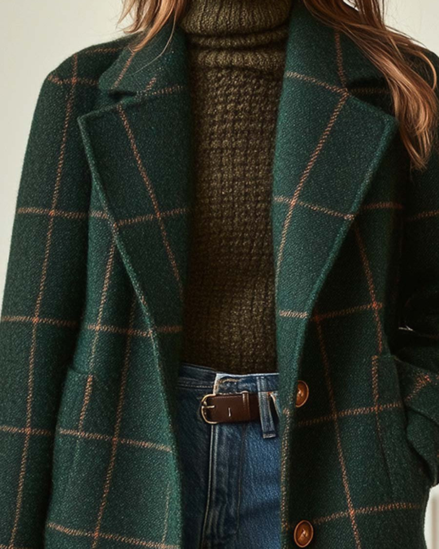 CAMILA | Abrigo estampado de temporada