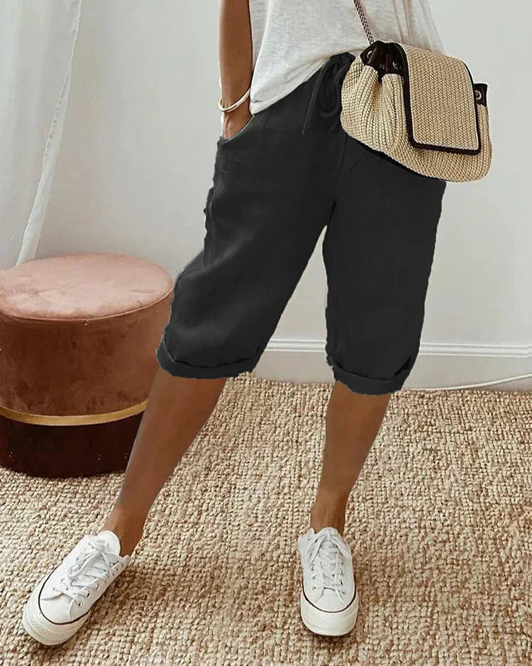 Jemma | Pantalones Cortos Versátiles a la Altura de la Rodilla