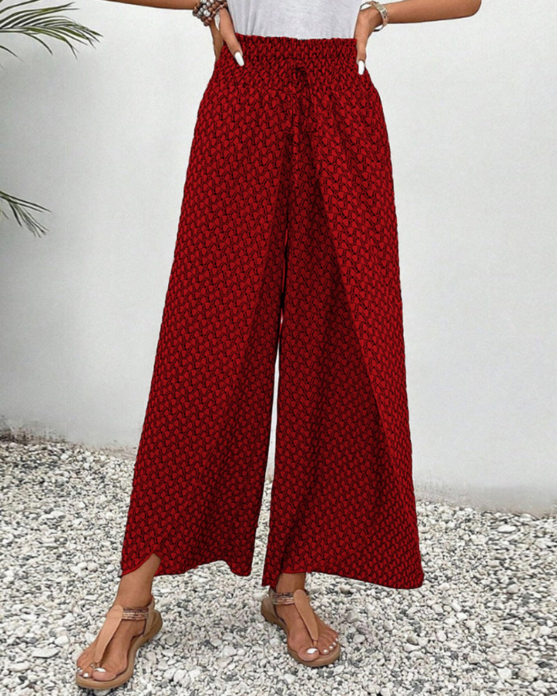 Fiorella | Pantalones Impresos con Volantes
